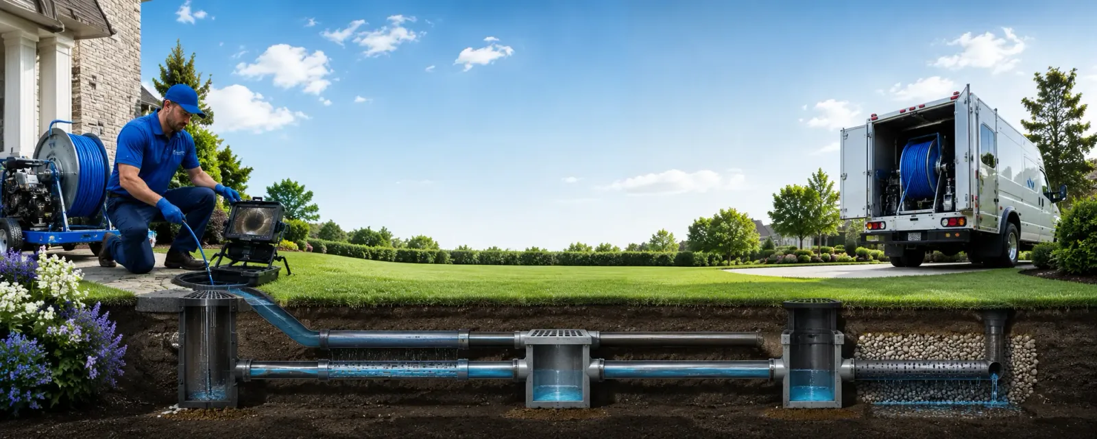 Outdoor drain cleaning information for Coloma, CA